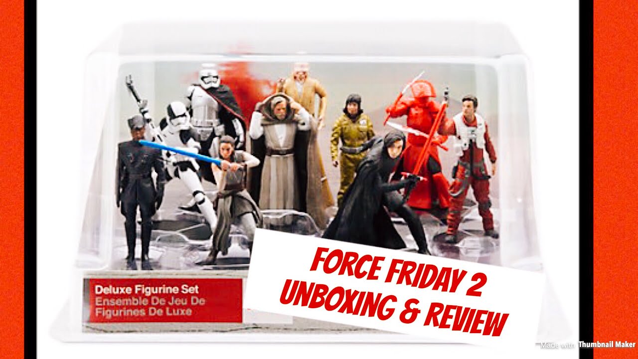 Force Friday 2 - The Last Jedi Deluxe Figurine Set Unboxing & Review