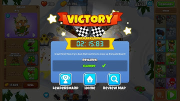 BTD6 Race #195 "Glacial Craters" in 2:15.83 (1st Place)