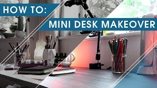 Mini Desk Makeover | DIY Contact Paper