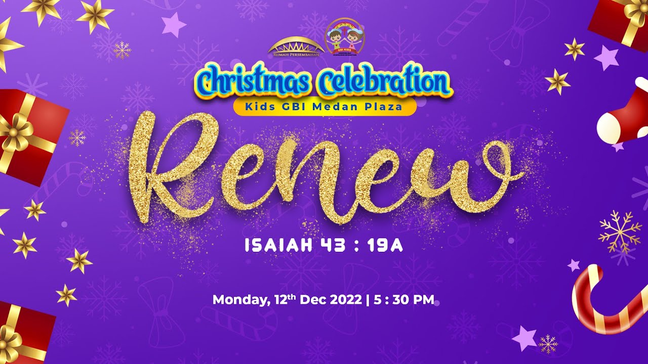 Natal Anak (Sekolah Minggu) 12 Desember 2022 | Pkl. 17.30 WIB