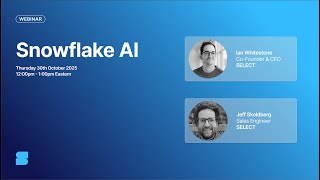 Snowflake AI Webinar