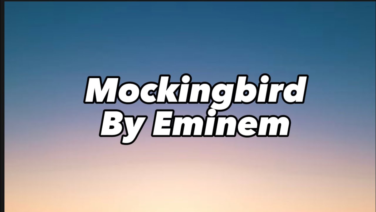 Eminem-mockingbird (Sped Up + Lyrics+Clean) 