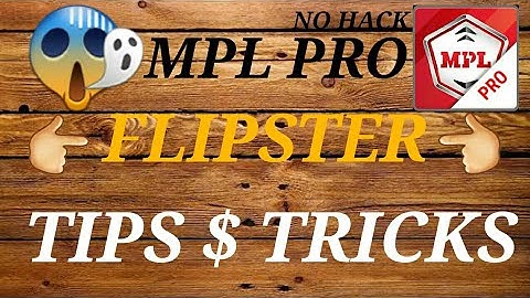 😱  MPL PRO flipster game Tricks.......!