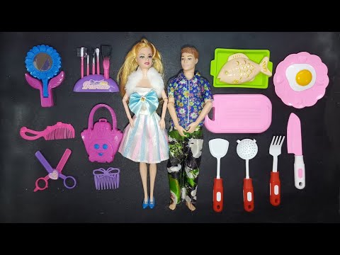 ASMR Toys 10:15 Minutes Satisfying with Barbie and Ken Fashion and Kitchen Accessories Toys