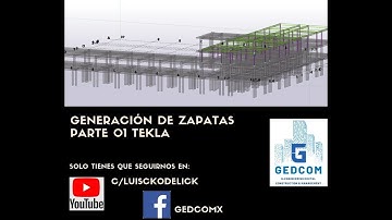 Tekla Structures | 07 Generación de Zapatas parte 01 Tekla