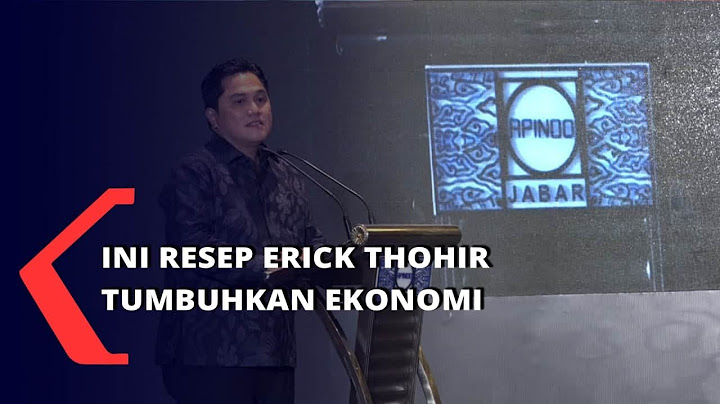 Erick Thohir Minta Pengusaha Kerja Sama Dengan BUMN