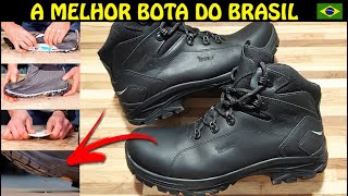 POSSUI C.A - PALMILHA ANTIPERFURO, IMPERMEÁVEL, ESSA É A MELHOR BOTA DO BRASIL - WOLF FULL BLACK ONE