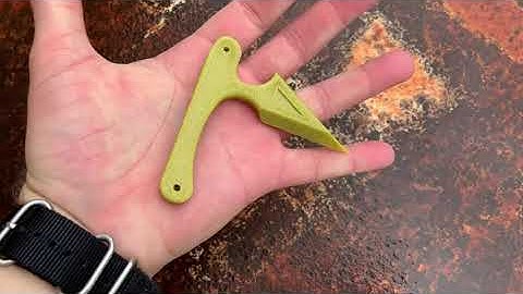 3D Printed PETG Push Dagger MK2 TESTING