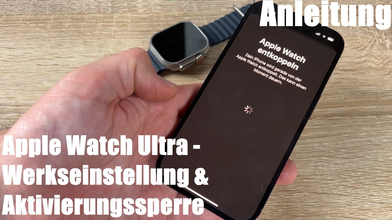 Apple Watch Aktivierungssperre Umgehen Ohne Vorbesitzer Apple Watch Ultra verkaufen - Werkseinstellungen wiederherstellen