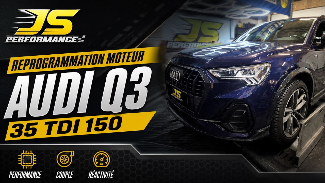 Reprogrammation moteur Audi Q3 35 TDI 150chx by JS PERFORMANCE