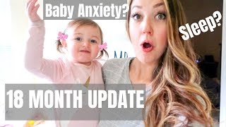 BABY GIRL 18 MONTH UPDATE | What&#39;s New? | Baby Social Anxiety?
