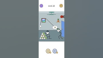 THIEF STICKMAN PUZZLE GAME LEVEL (1TO200) COMPLETE CHALLENGE LEVEL 22👍 #likecommentshare