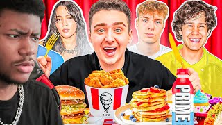 GuddaE Reacts To Eating Content Creators LAST Meals!!
