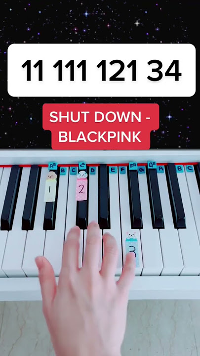 Shut Down - BLACKPINK (Piano Tutorial) #pianobeginner #shutdownpiano #shutdownblackpink