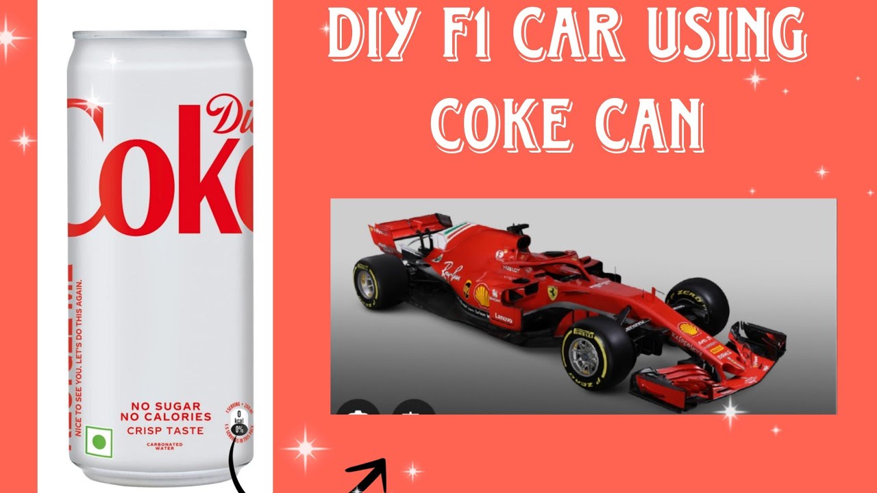 DIY F1 Car 🏎 | Using Diet coke can V1