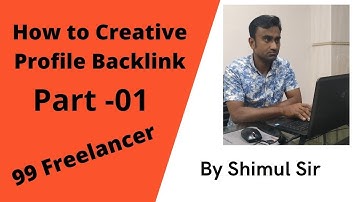 @Create High Quality Backlink | Profile Backlink Bangla Tutorial 2021| Training Center @99freelancer
