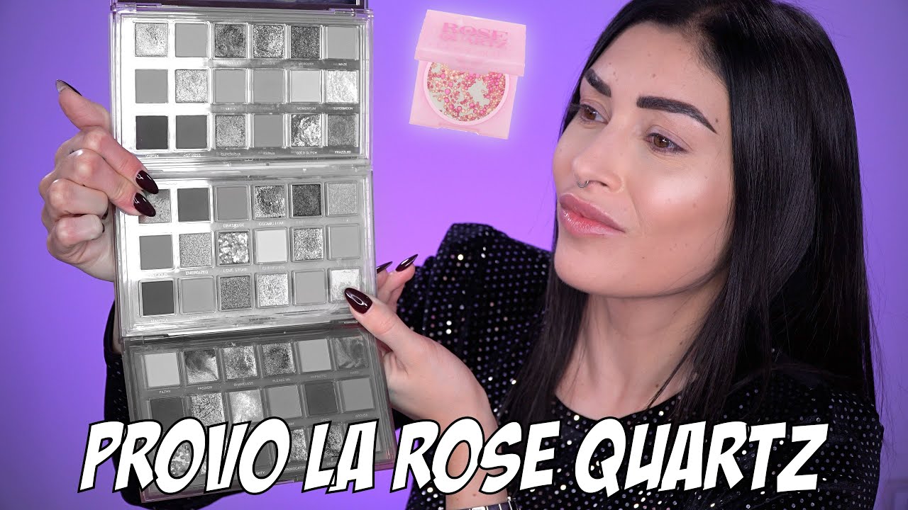 HUDA FA LE PALETTE TUTTE UGUALI? ROSE QUARTZ TUTORIAL