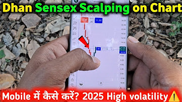 Dhan Mobile Chart : Option Scalping Live Demo | Sensex Scalping kaise karen | Instant Stop Loss Live