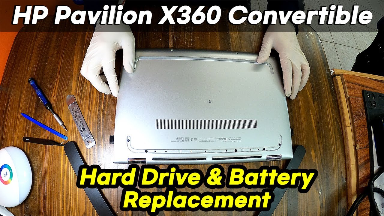 HP Pavilion X360 Convertible Disassembly (Hard Drive, Battery Replacement)  - YouTube