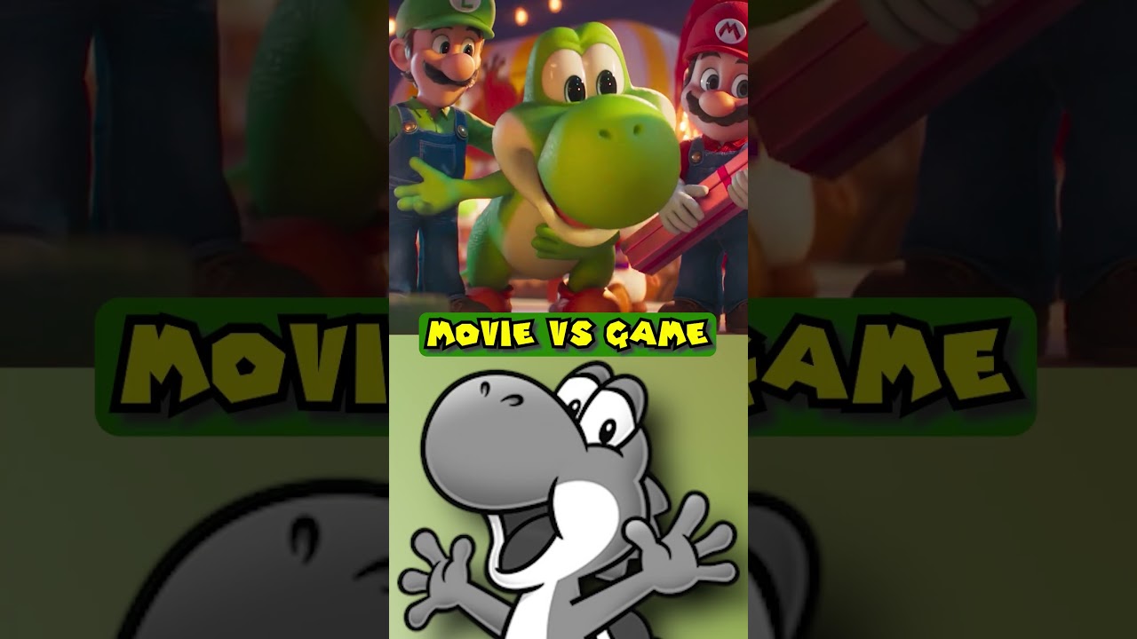 Yoshi's Movie VS Game Voice (Super Mario Galaxy Movie)