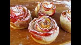 Apple roses pastry - easy recipe