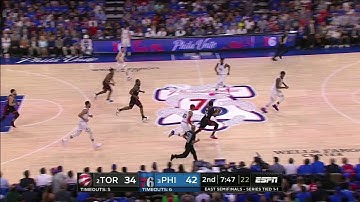 Embiid chasedown block of Powell