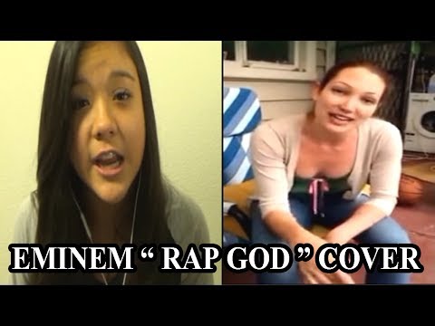 HEBAT !! CEWEK CEWEK INI BISA COVER LAGU EMINEM RAP GOD CLEAN