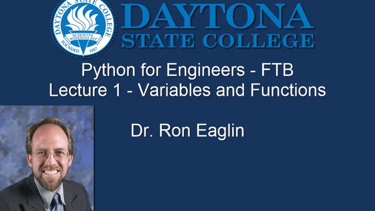 Python From The Beginning Lesson 01 Variables and Functions - YouTube