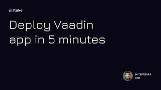 Deploy Vaadin application in 5 minutes