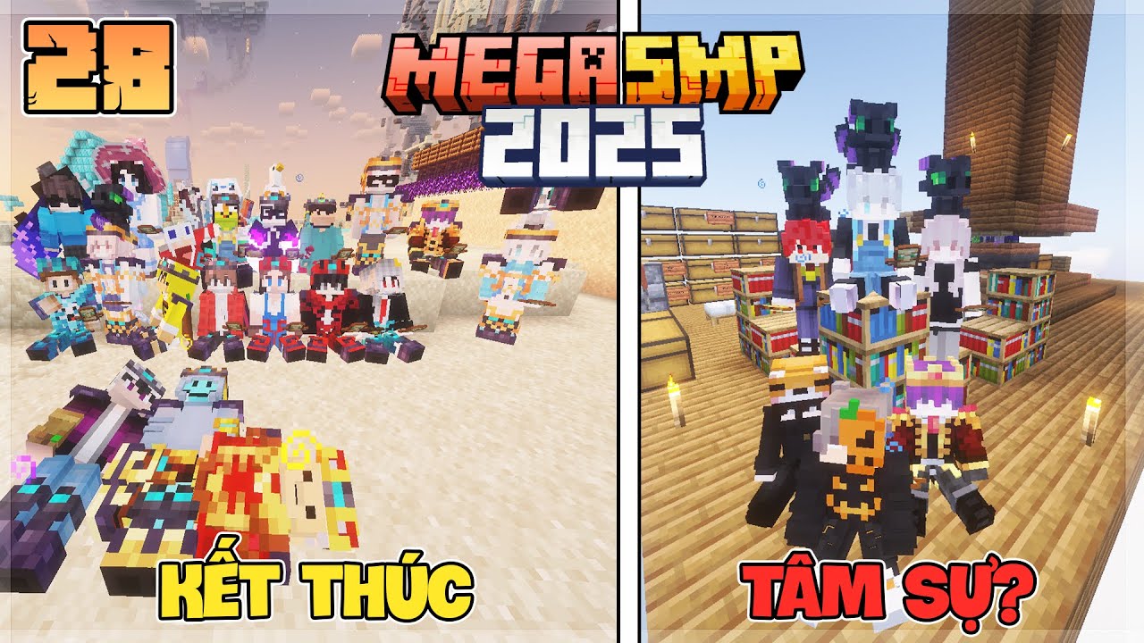 NGẮM NHÌN LẠI TẤT CẢ MỌI THỨ VÀ LỜI TÂM SỰ CUỐI CÙNG | MINECRAFT MEGA ...