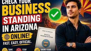 How to check a business standing certificate online in Arizona