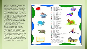 Using Mnemonics For Better Learning