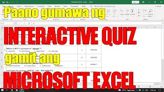 Interactive Quiz on Excel (Tagalog) #learnexcel, #excelquiz #exceltutorial screenshot 4