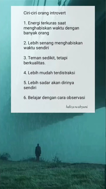 ciri-ciri orang introvert #shortvideo #shorts #ciri #orang #introvert #tanda #fakta #whatsappstatus