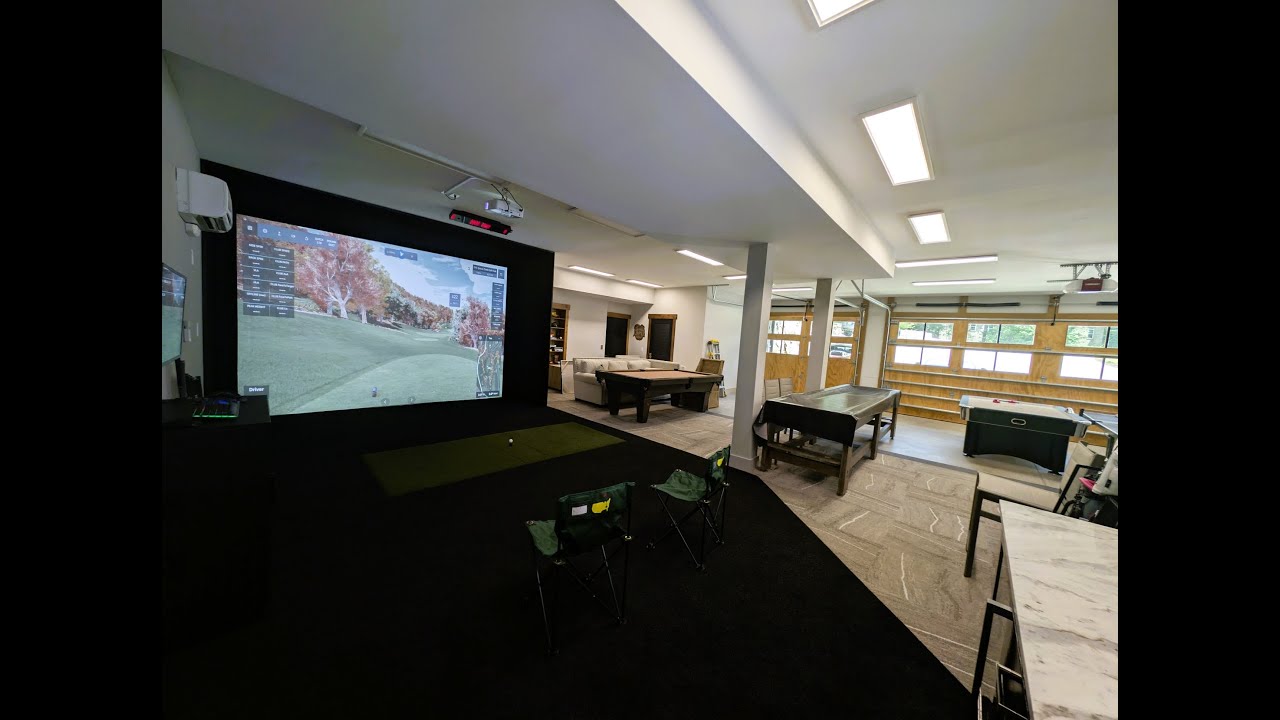 Garage Golf Simulator - YouTube