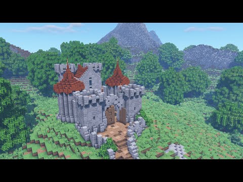 Minecraft: How to build a simple small Castle [ Tutorial ]