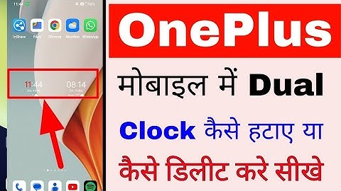 how to remove dual clock in OnePlus phone। OnePlus mobile se dual clock kaise hataye