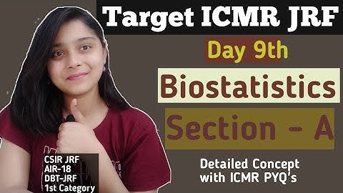 Biostatistics Day 9th ICMR-JRF 2021