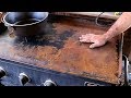 How to take the rust off of a flat griddle or blackstone