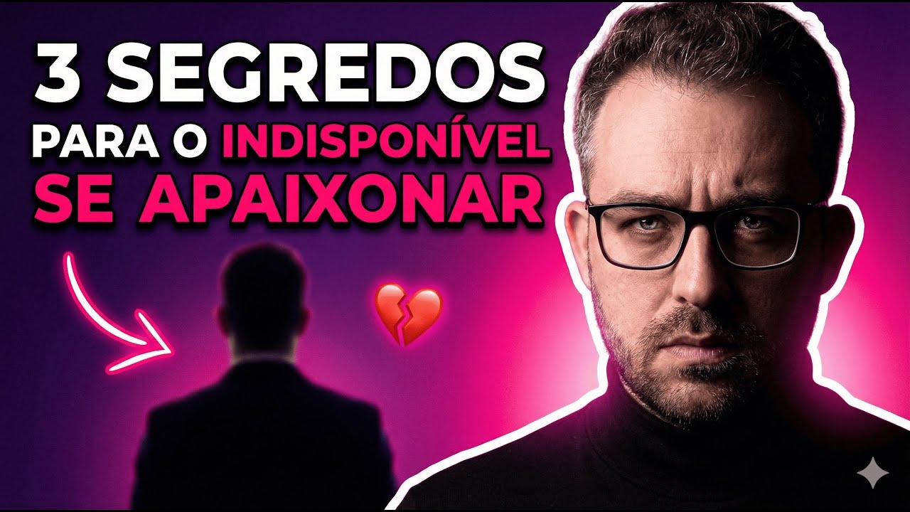 3 segredos para o HOMEM emocionalmente INDISPONÍVEL se apaixonar (mesmo dizendo que não quer)