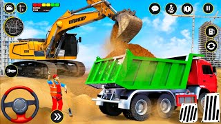 Real Large City Construction Games - City Road Construction Simulator 3D Game - Android GamePlay