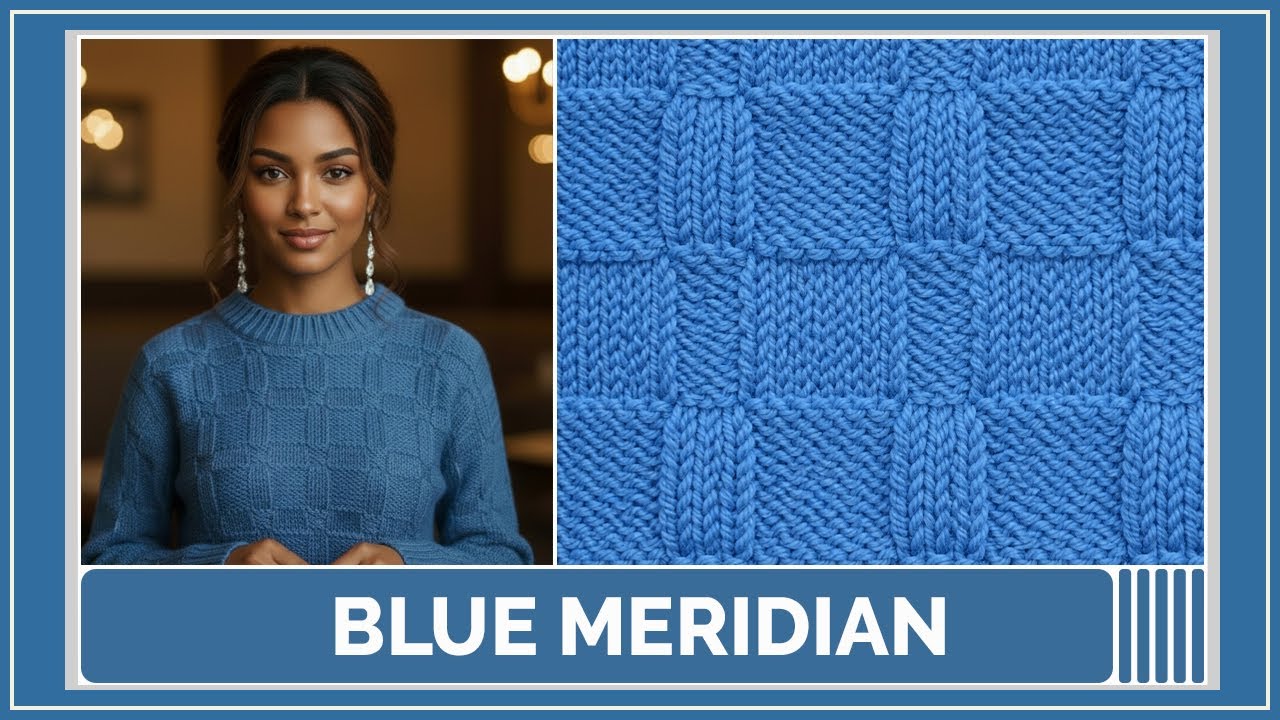 Этот простой геометрический узор в вязании выглядит потрясающе с обеих сторон! | Подходит для нач...