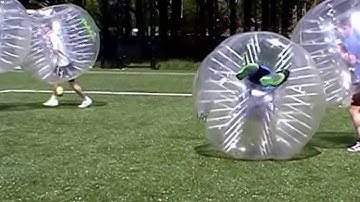 Awesome collisions in Bubble Soccer