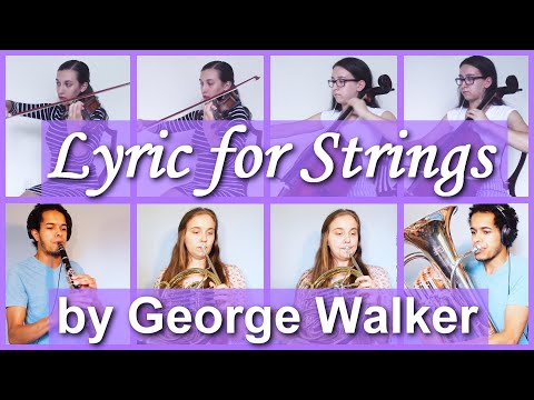 George Walker - Lyric for Strings [violin, cello, clarinet, horn, and euphonium arrangement]