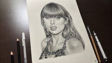 Drawing Taylor Swift - Time-lapse