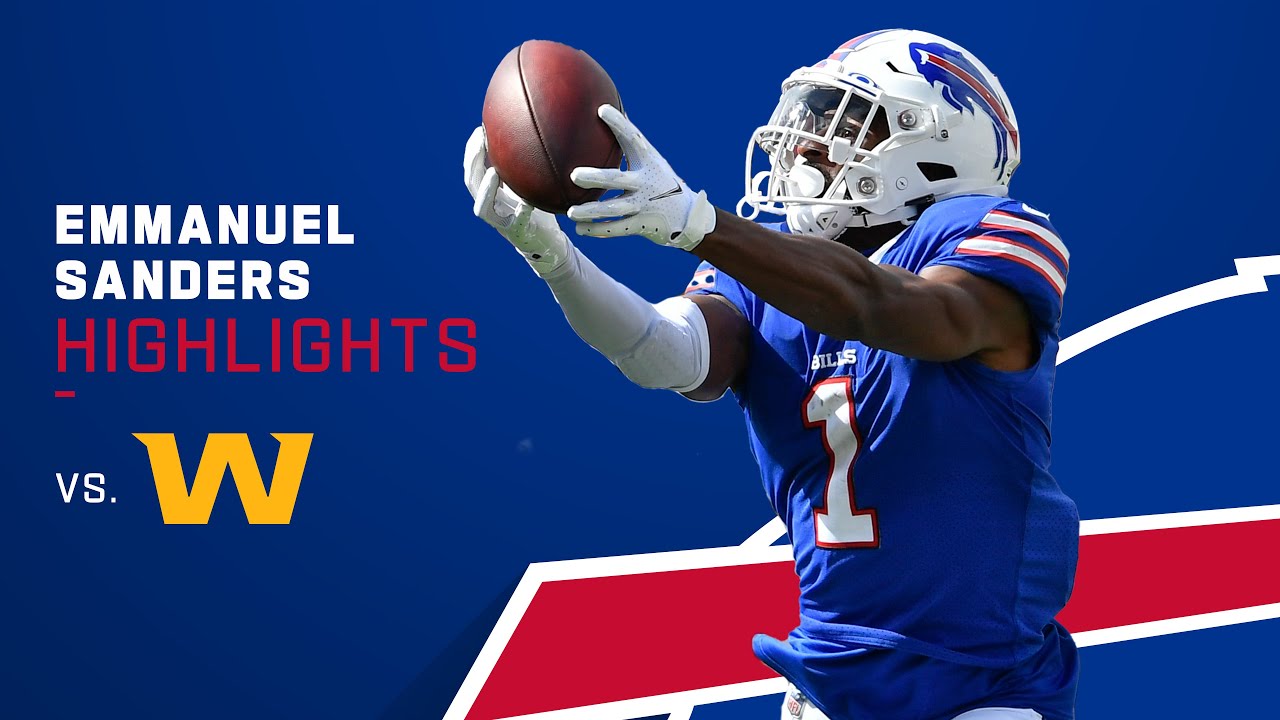 Every Emmanuel Sanders Catch From 2TD Game NFL 2021 Highlights YouTube