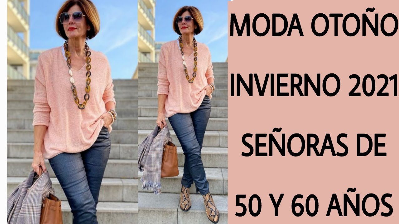 MODA OTOÑO INVIERNO PARA MUJERES DE 50 60 Y 70 AÑOS MODA PARA SEÑORAS DE 50  A 70 AÑOS 