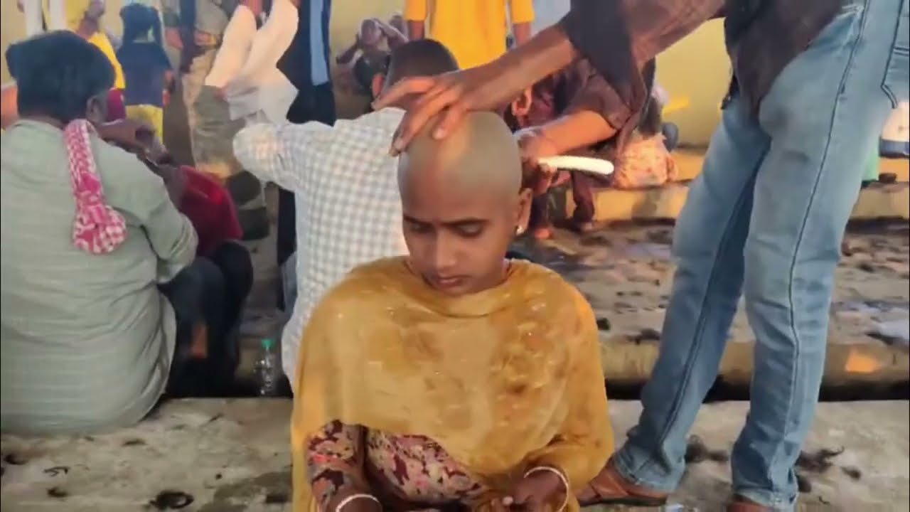 Indian Girl's Headshave at Tirupati Balaji Temple | A Spiritual Transformation 2025