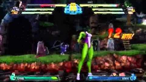 [MVC3] x-23, Hsien-ko, Chris vs She-Hulk, Taskmaster, Tron