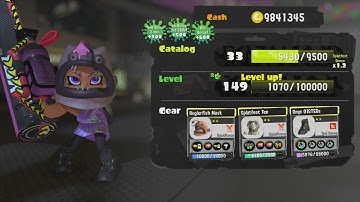 Splatoon 3 - Tricolor Turf War - Reaching Level 149